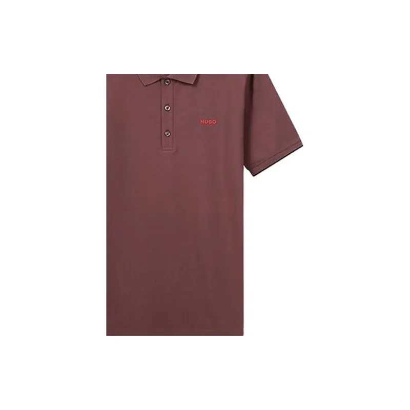 HUGO BOSS Polo Shirts Men Dark Brick Red-4