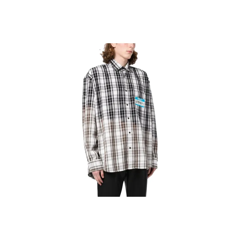 Vetements My Name Is Checked Shirt-4