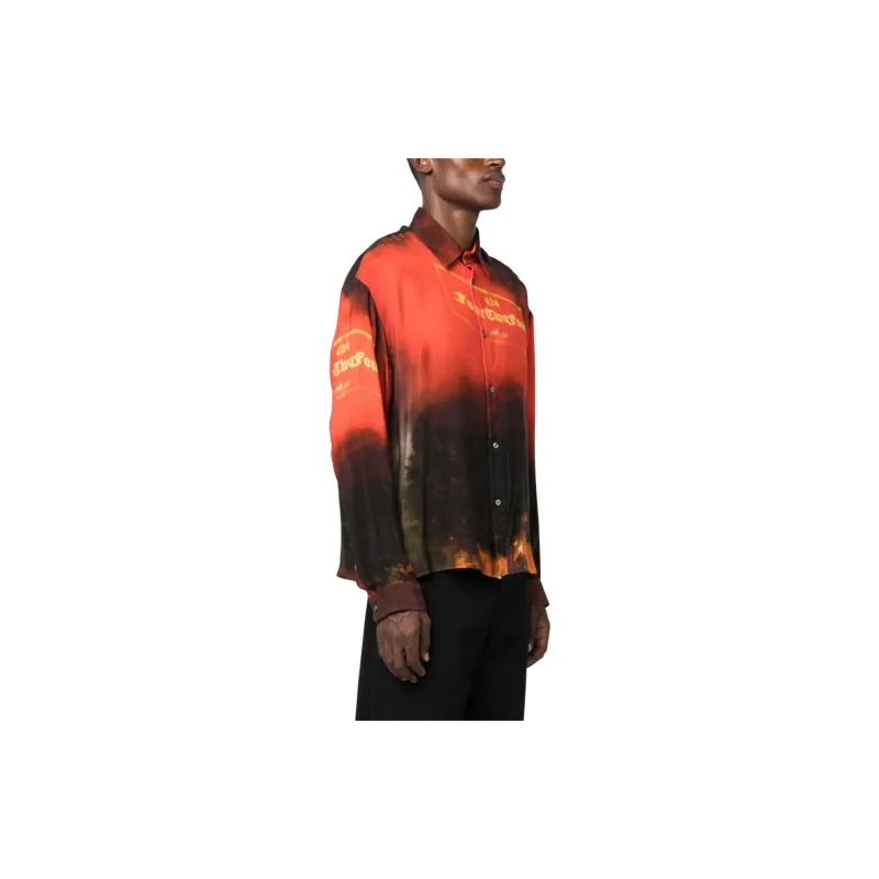424 Graphic print Button up Shirt-2