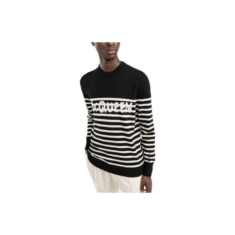 Alexander McQueen Sweaters Men Black-3