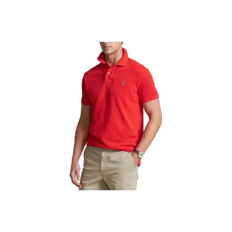 Polo Ralph Lauren SS24 Polo Shirt Men's Rose Red-3