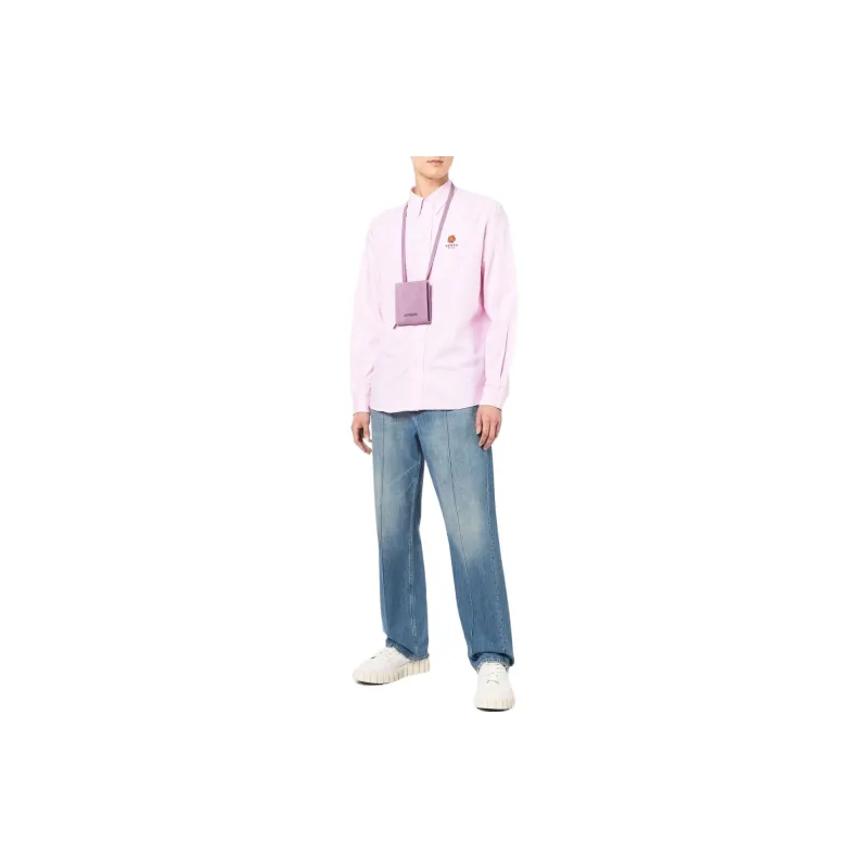 KENZO Boke Flower Series Shirts Men Pink-1