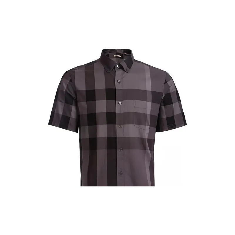 Burberry Shirts Men Gray-2