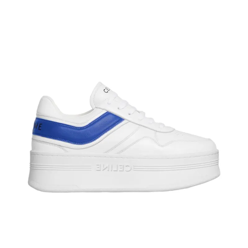 CELINE Women's Block Wedge Sneaker 'Optic White Blue'-1