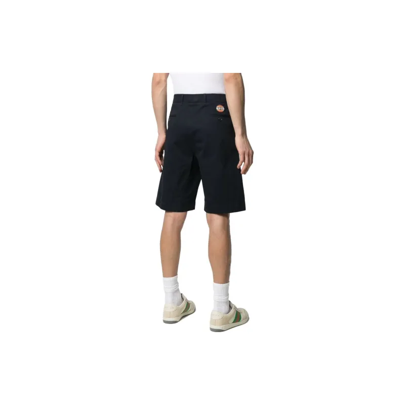 GUCCI Logo Back Chino Shorts-2