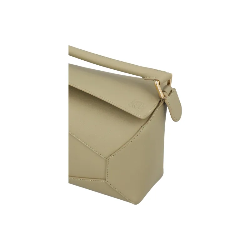 LOEWE Calfskin Crossbody One Shoulder Handbags Small Size Women's Green-3