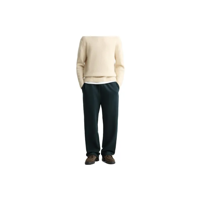 ZARA Casual Pants Men Dark Green-2