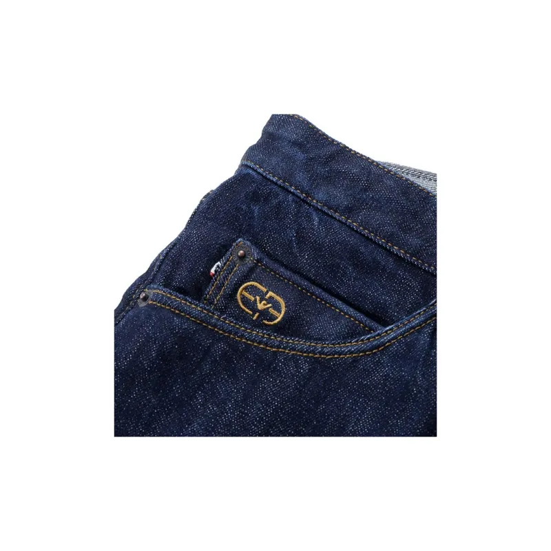 EMPORIO ARMANI SS24 Jeans Men's Dark Denim Blue Color-4
