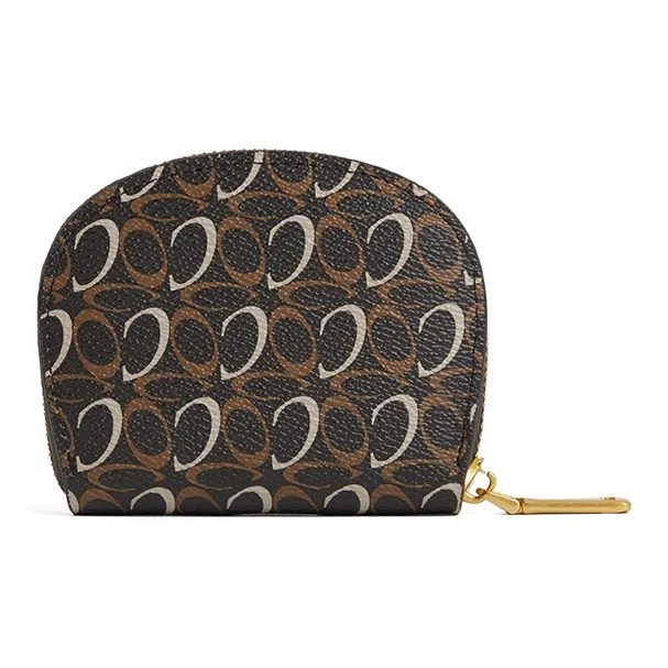 JACD PU Card Holder, Coin Purse Mini Unisex Wasteland/Brown/White-2