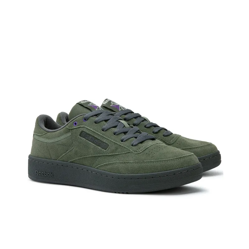 Reebok CLUB C 85 W+ Height Increasing Wear Resistant Slip Resistant Low Top Skateboard Shoes Unisex Green-1