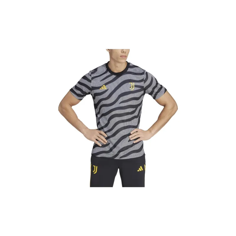 Adidas Juventus JUVENTUS PRE-MATCH JERSEY JUNIORS' Soccer Jerseys Men's Black/White-2