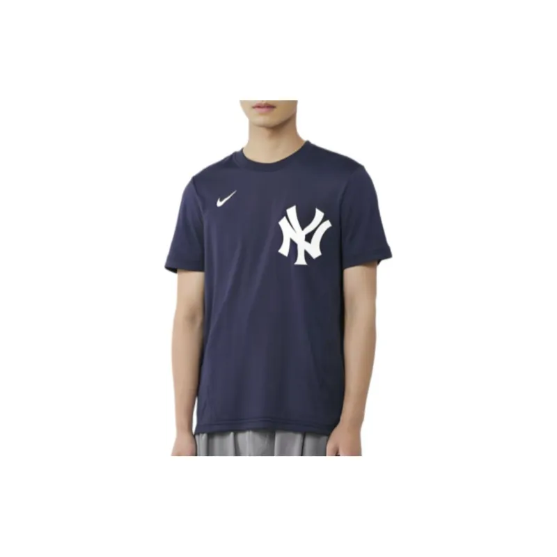 Mlb X Nike T Shirts Men Marine Blue-2
