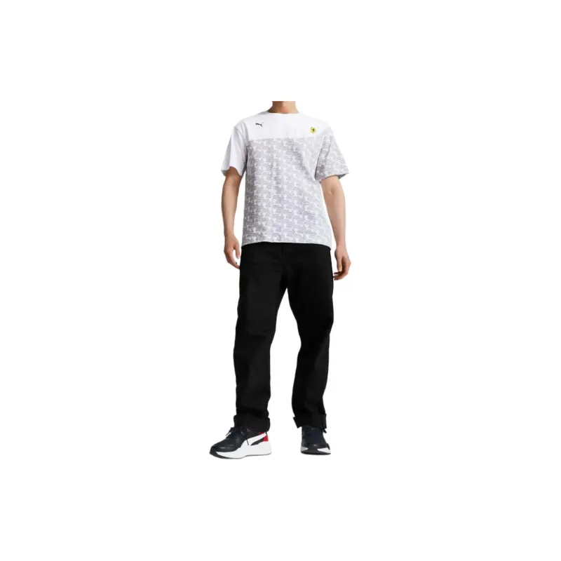 PUMA FERRARI RACE T-Shirts Men White-3