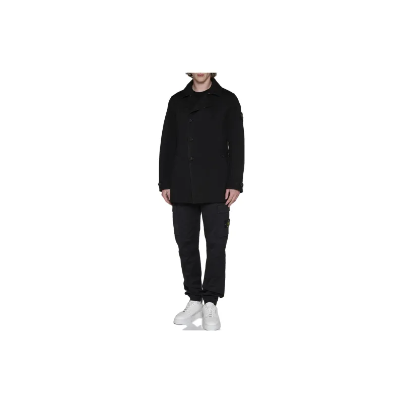 STONE ISLAND Compass patch Single breasted Coat-1