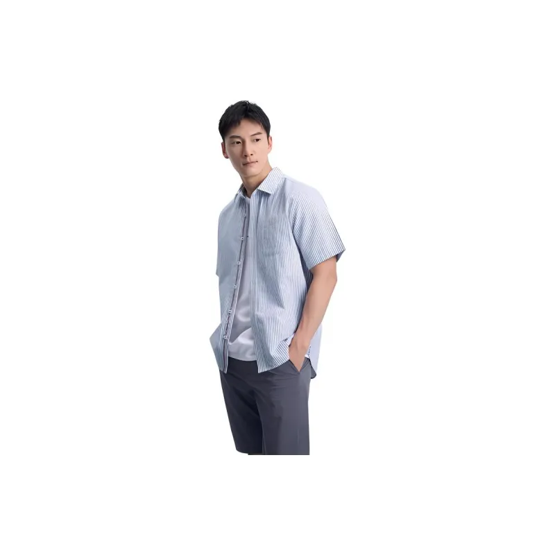 NAUTICA Shirts Men Blue-3