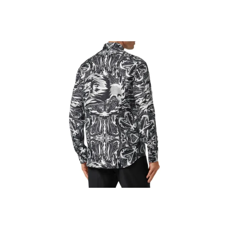 PHILIPP PLEIN Dandy Lion Circus Silk Shirt-2