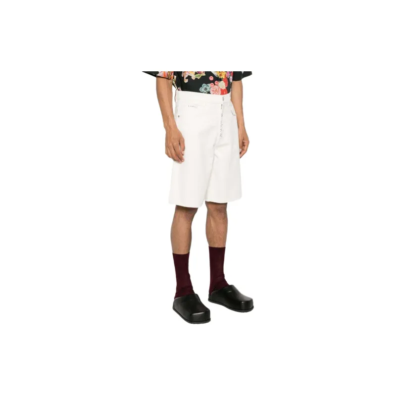 MARNI Denim Shorts Men's Ivory White-3