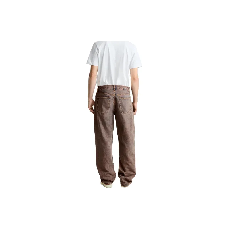 ZARA Jeans Men Dark Orange-4