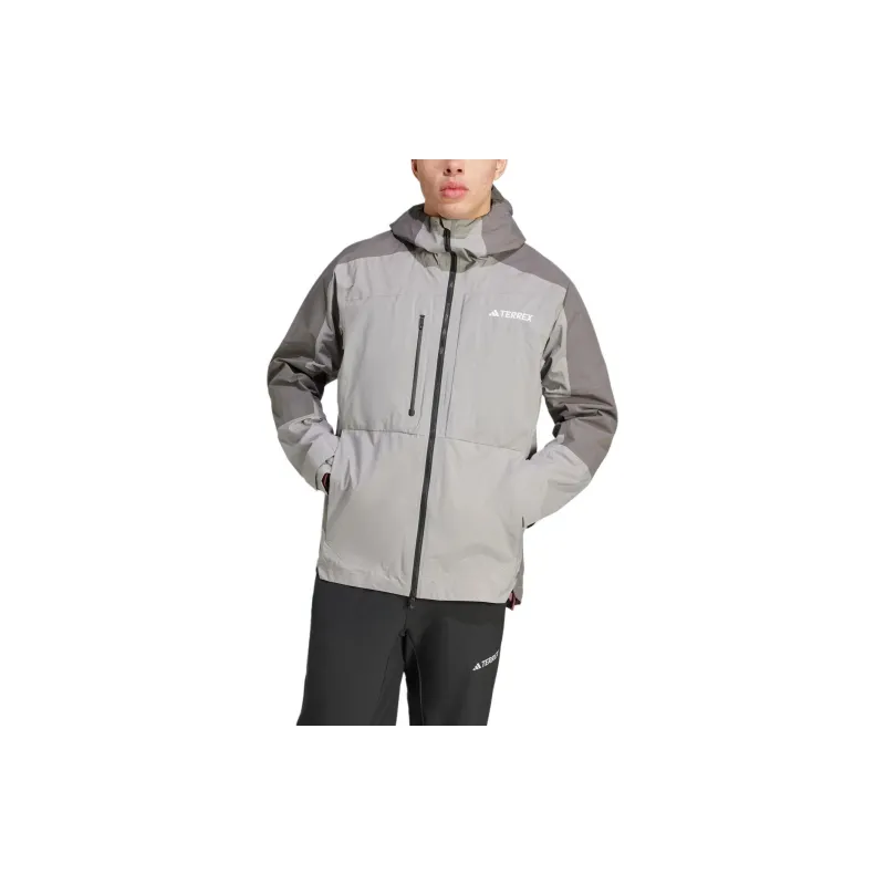 Adidas TERREX XPLORIC RAIN.RDY Jackets Coats Unisex Miracle Silver/Miracle Beige-1