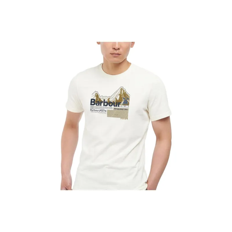 BARBOUR T Shirts Men White-3
