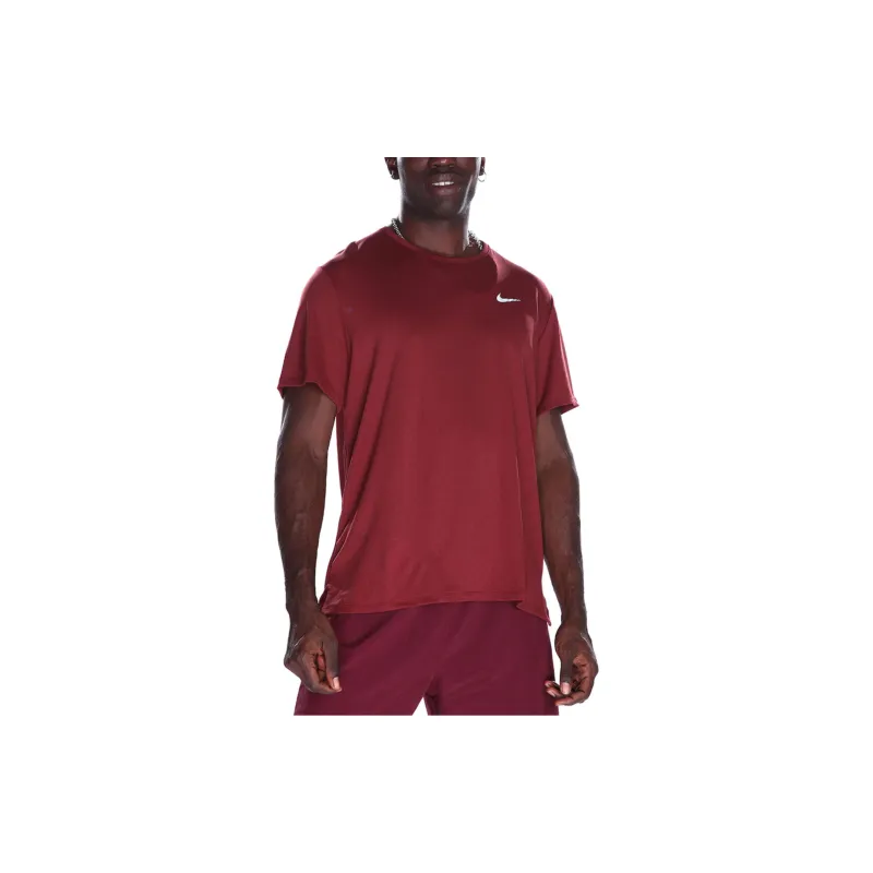 Nike MILER T Shirts Men Burgundy-6