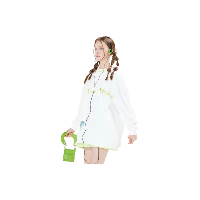 ANDREA MARTIN Sweatshirts Unisex White-3
