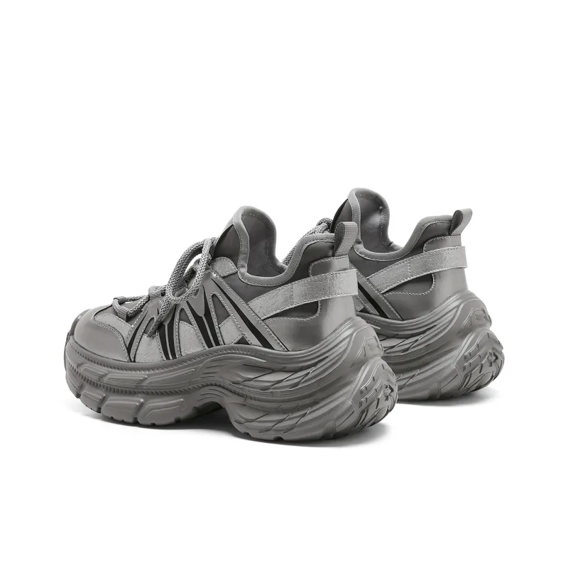 C°BANNER Low Top Chunky Sneakers Women's Gunmetal-3