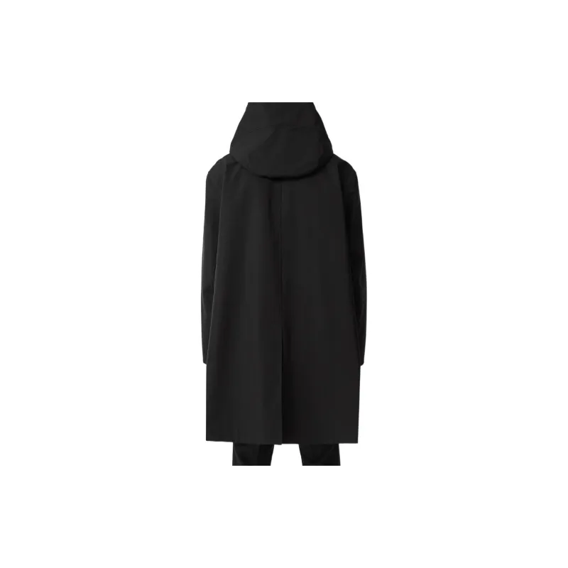 Burberry Embossed-logo Midi Hooded Parka-1