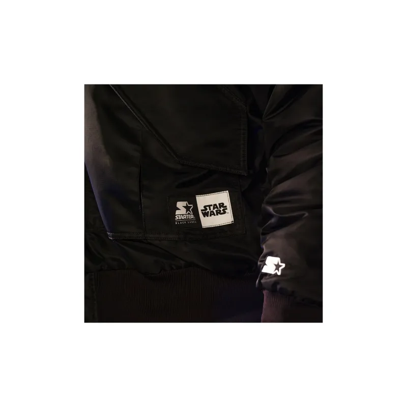 STARTER Stand Collar Puffer Jacket Unisex Black-6