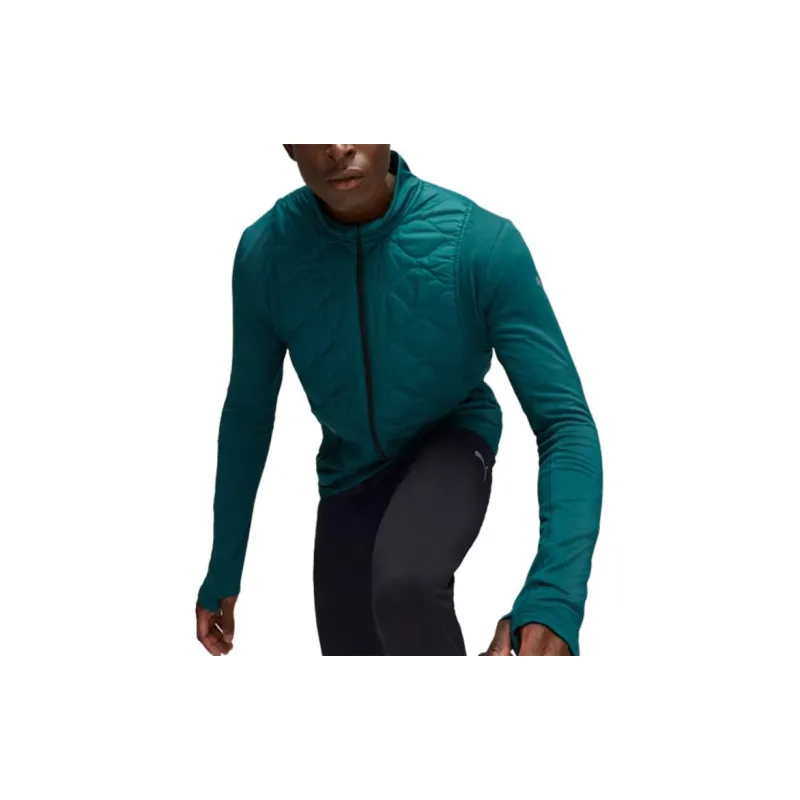 PUMA RUN CLOUDSPUN Jackets Coats Men's Peacock Green-4