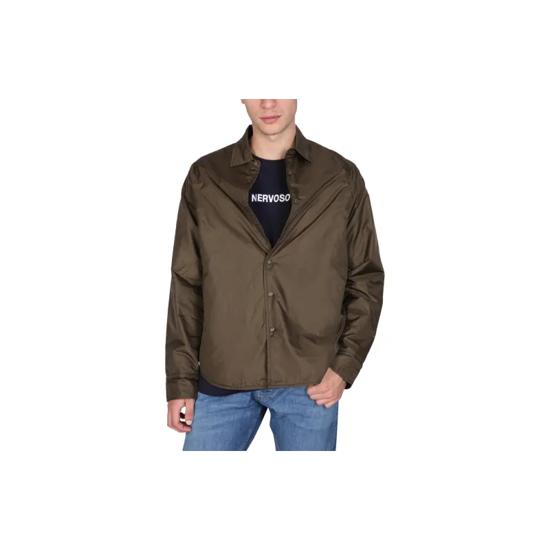 ASPESI Collared Button Up Shirt Jacket-3
