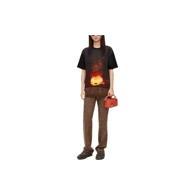 LOEWE x HAERDEYIDONGCHENGBAO LIANMINGKUAN LOEWE X Howl's Moving Castle T-Shirt Unisex Multicolor-1