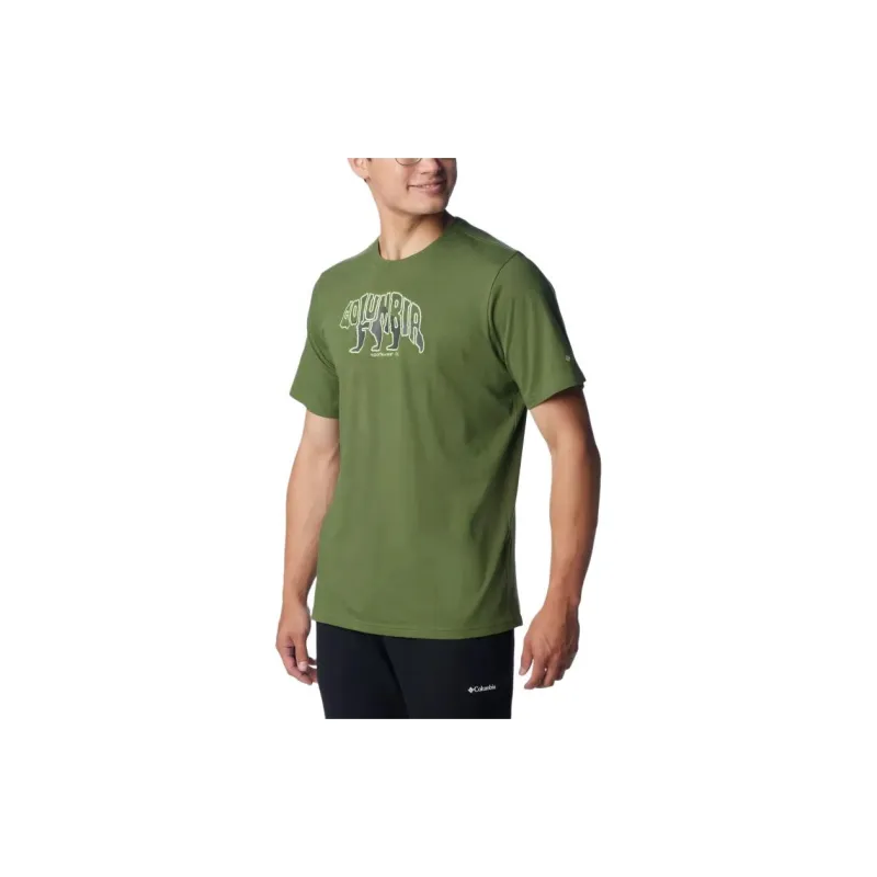 Columbia T Shirt Men's Army Green-2