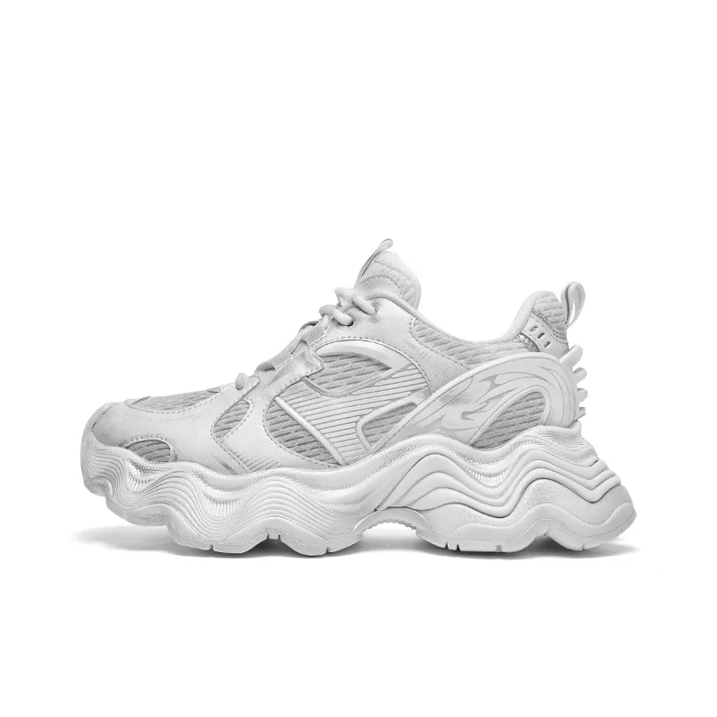 CHERYKALLY Cushioning Anti Slip And Wear Resistant Height Increasing Low Top Chunky Sneakers Women's-18