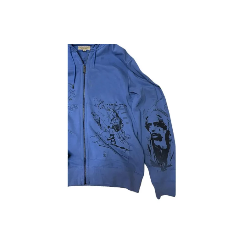 Burberry Sweatshirts Men Blue-4