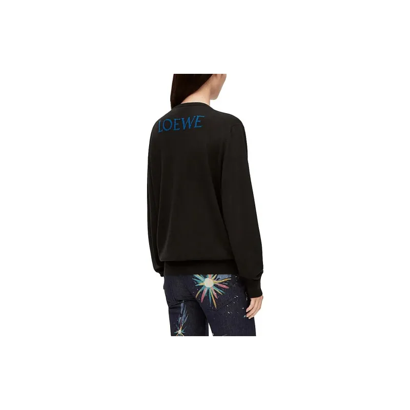 LOEWE x HAERDEYIDONGCHENGBAO SS23 Sweater Unisex Black-5