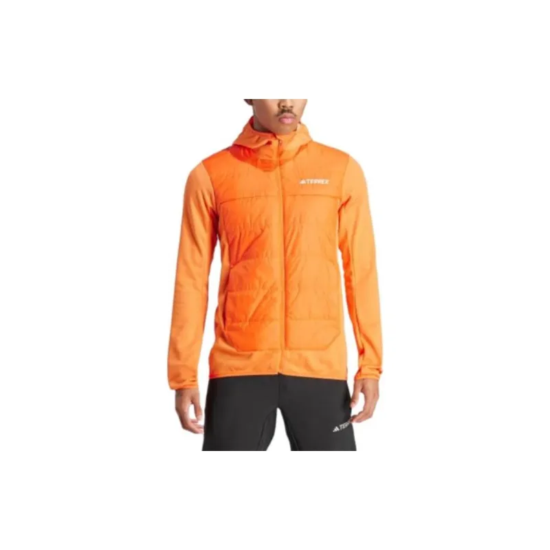 Adidas TERREX MULTI HYBRID INSULATED HOODED JACKET Jackets Coats Men's Semi-Impact Orange-1
