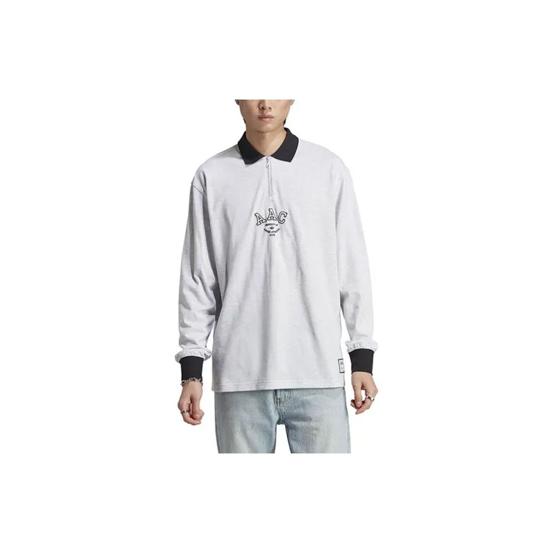 Adidas Polo Shirts Men Gray-1