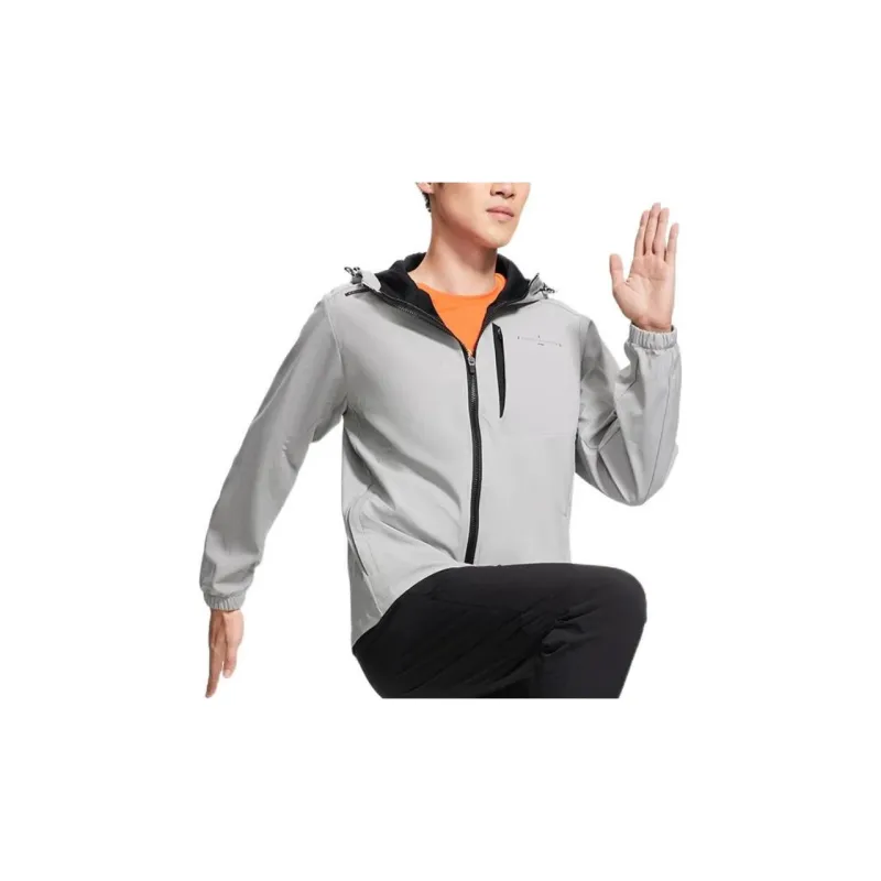 LiNing Fitness Series Jacket Men's Light Gray-2