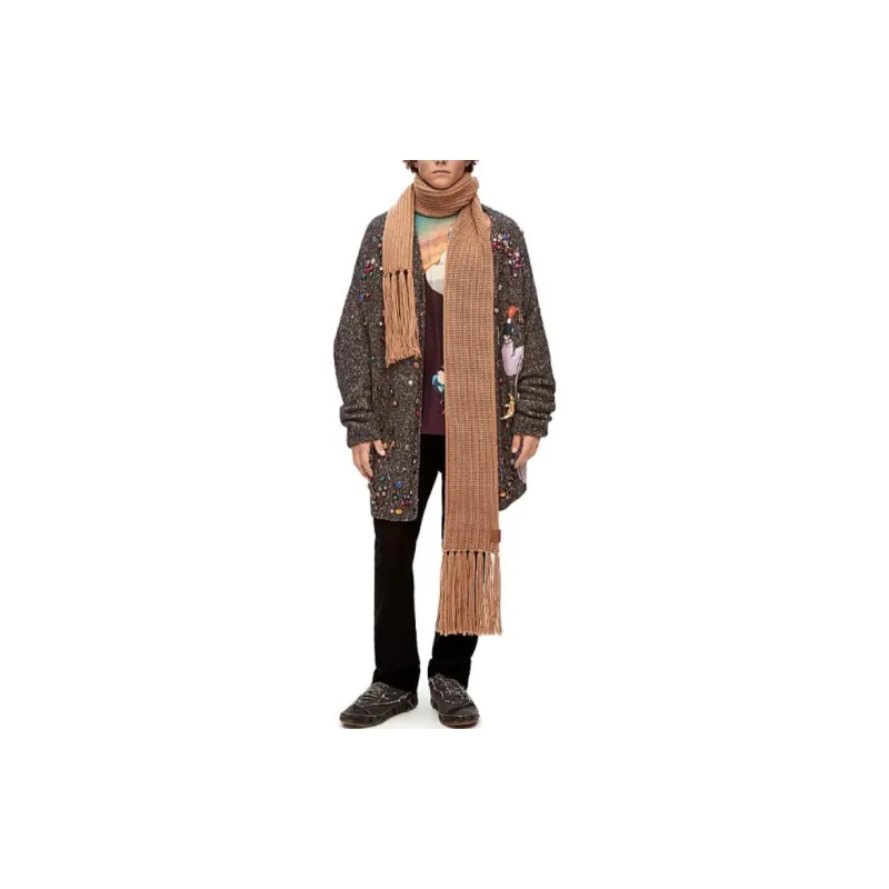 LOEWE X Howl's Moving Castle Cashmere Sweaters Unisex Dark Gray-1