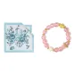Double-Sided Print Chinese Handkerchief-Dreamy Blue. Blessing Fortune Full of Beads (Pink).