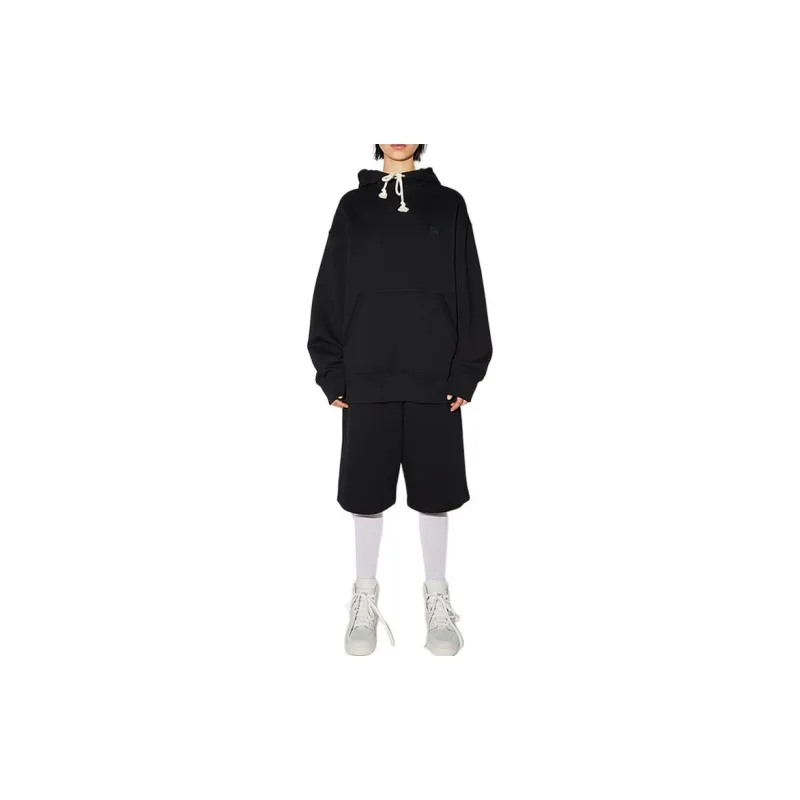 Acne Studios Face Patch Drawstring Hoodie-1