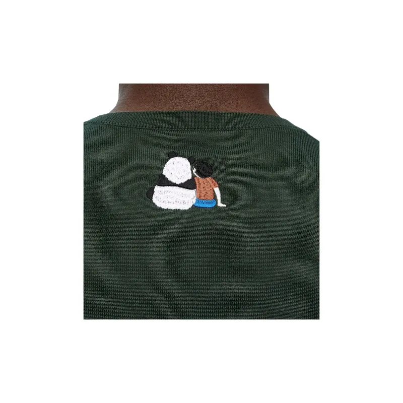 LOEWE SS24 Sweater Men's Dark Khaki Green-4