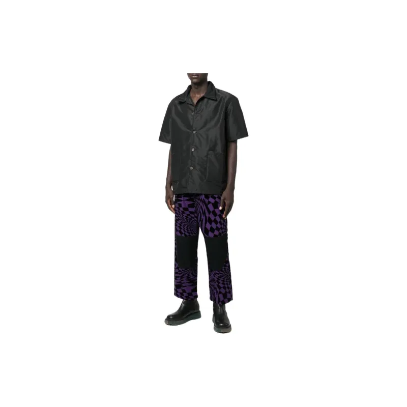 Vans Casual Pants Men Black Purple-1