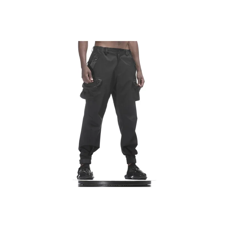 NORVINCY Western Outdoor Trendy Solid Color Cargo Pants Unisex-4