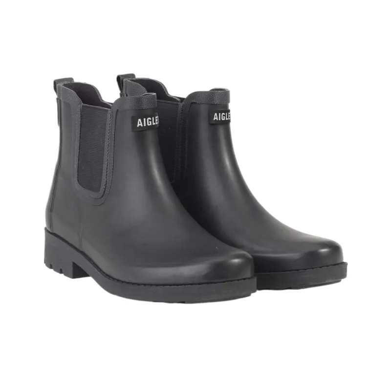 AIGLE Ankle Length Chelsea Boots Women's Black-1