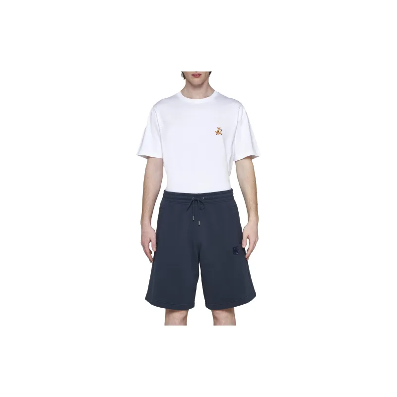 Maison Kitsune Fox Head Patch Drawstring Shorts-2