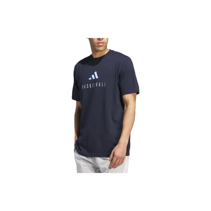 Adidas Free Shipping With AdiClub Worldwide Hoops Logo Performance Graphic Tee-3