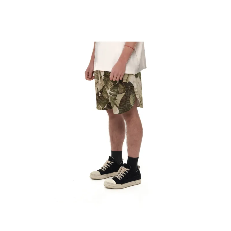 JUNGLE GURL Casual Shorts Unisex Green-3