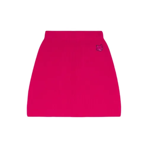 Maison Kitsune Casual Short Skirts Women's Rose Red